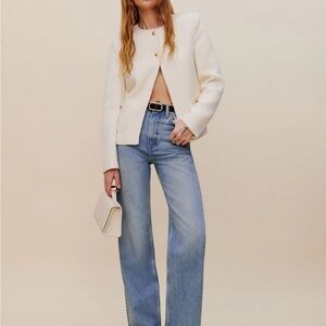 Reformation Cary High Rise Slouchy Straight Leg Jeans